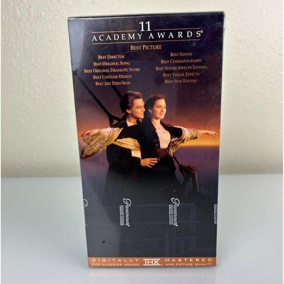 TITANIC VHS 1997 2 Tape Set Leonardo DiCaprio Kate Winslet NEW Factory Sealed - Picture 3 of 9